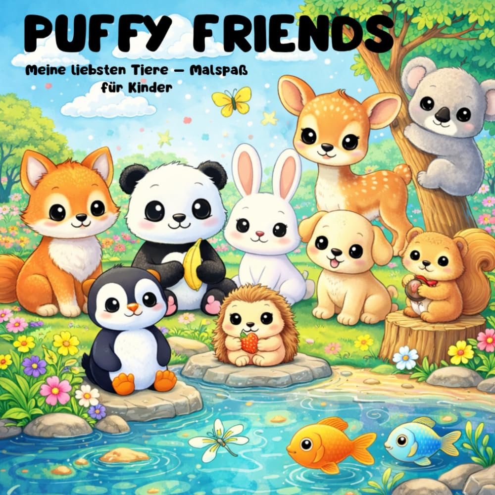 PUFFY FRIENDS: Meine liebsten Tiere Malspaß für Kinder