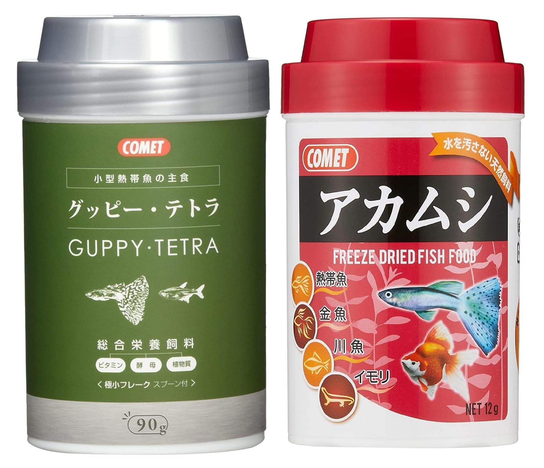 Amazon.co.jp: コメット【小型熱帯魚フードセット】グッピー・テトラの