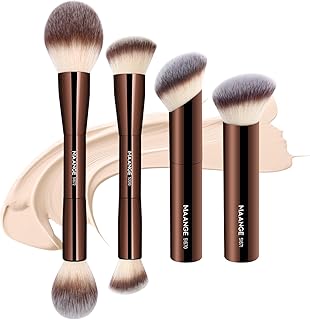 MAANGE Juego de 4 brochas de maquillaje de ba...