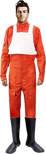 Mono X-wing Rebel Fighter Pilot naranja + Chaleco blanco de Star Wars