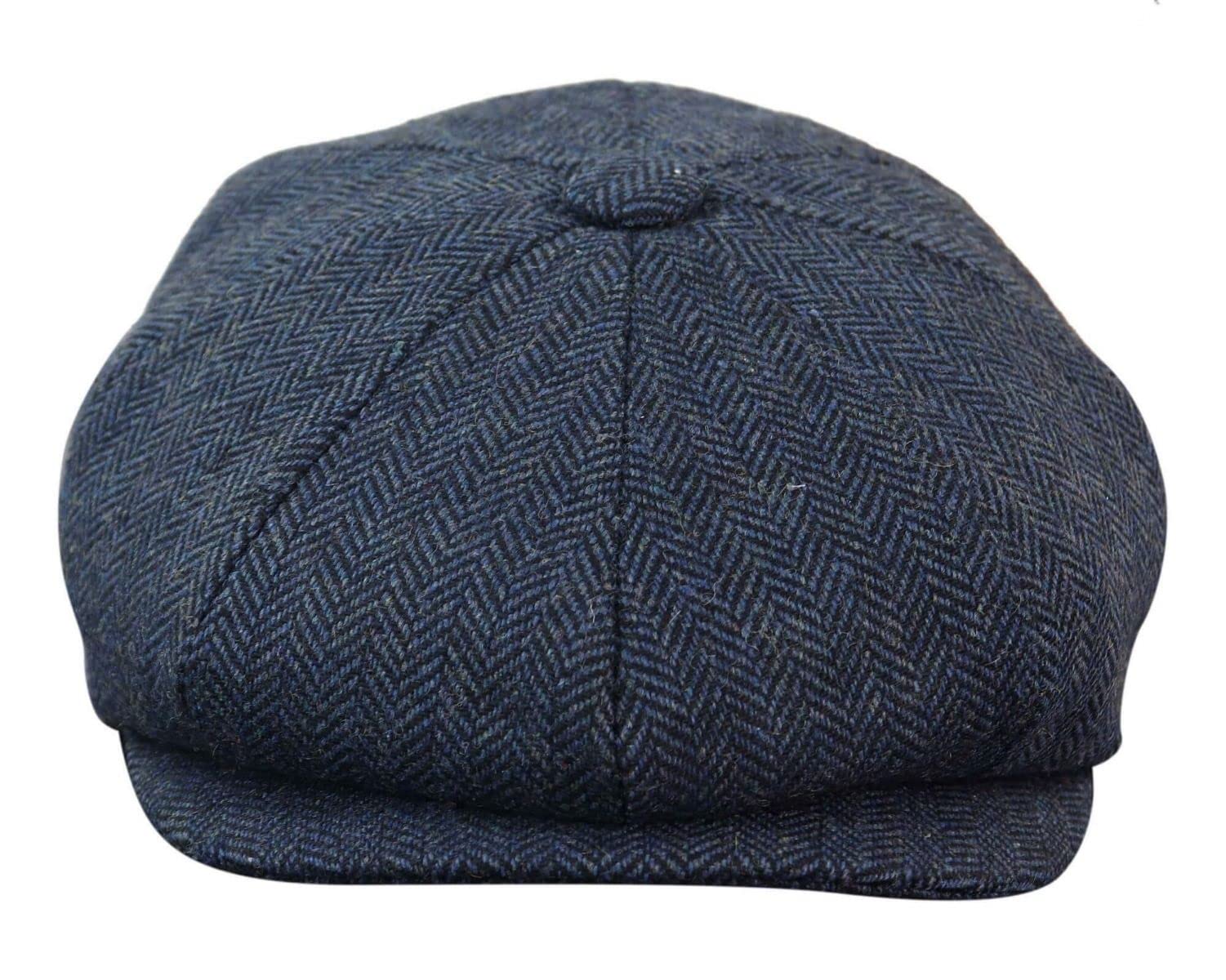 Tru Clothing (S) Mens Peaky Blinders Tweed Gatsby Flat Baker Hat