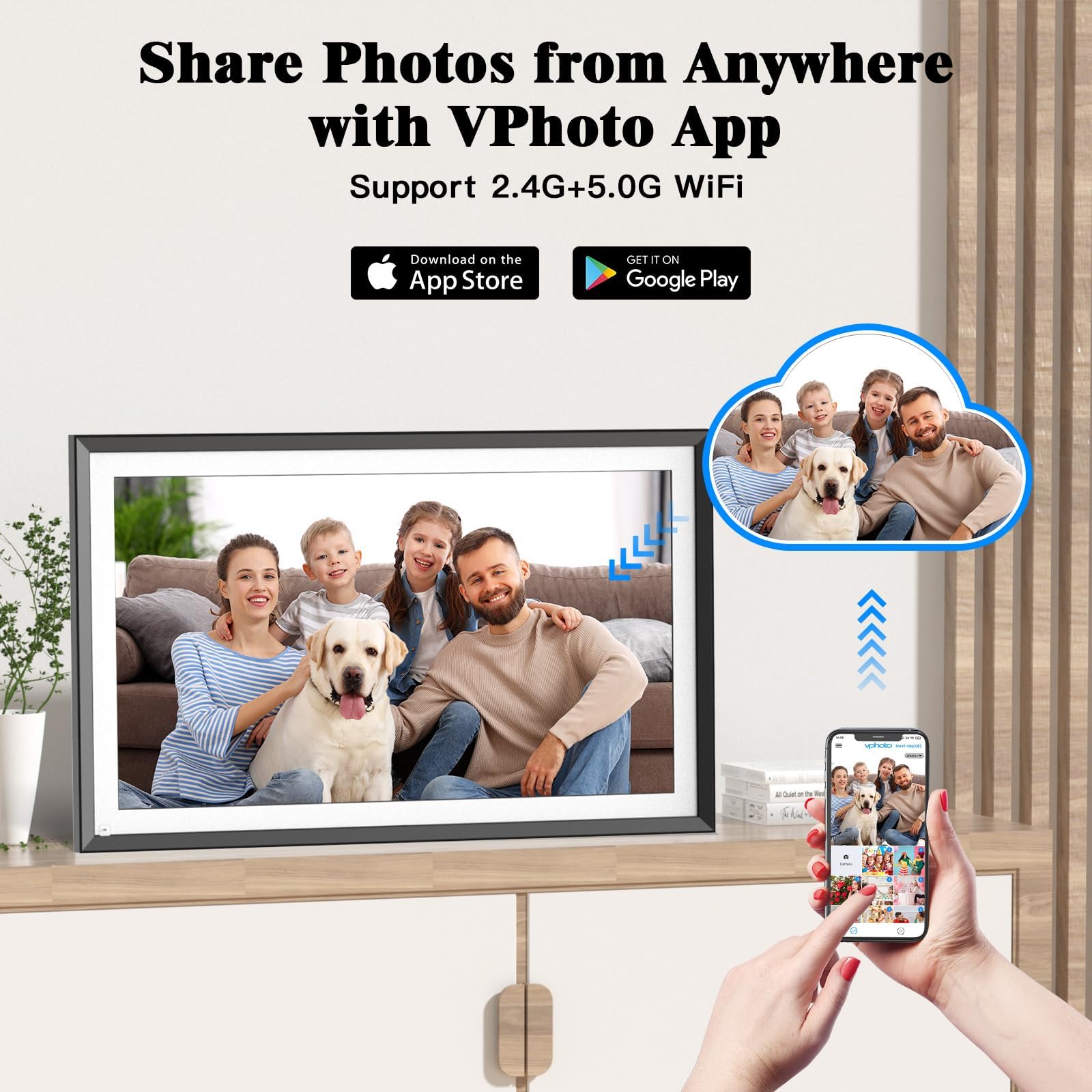 Amazon | デジタル写真フレーム 15.6インチ デジタルフォト
