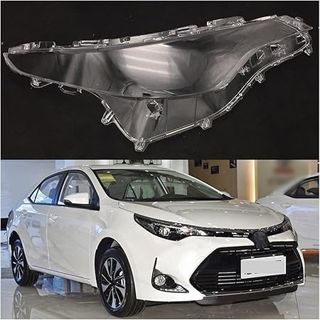 Amazon ヘッドライトカバーシェルレンズ カバー カーヘッドライトヘッドライトクリアレンズシェルカバー ヘッドライトカバー ために トヨタレビン1718 左右 ヘッドランプカバー 色 左右の2ピース ライトリム サイドマーカーリム 車 バイク