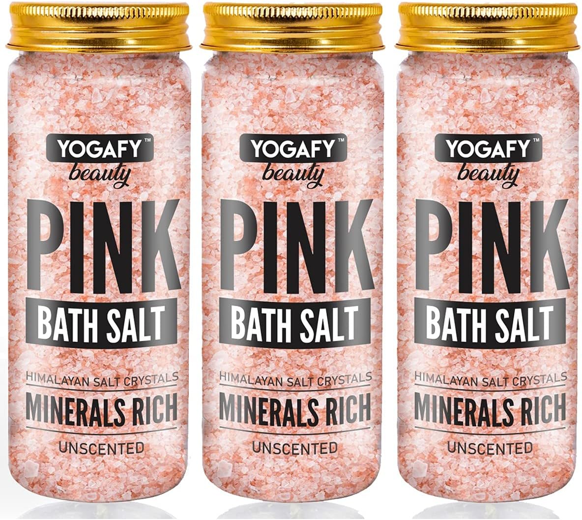 Pink Bath Salt Crystal - Pack of 3