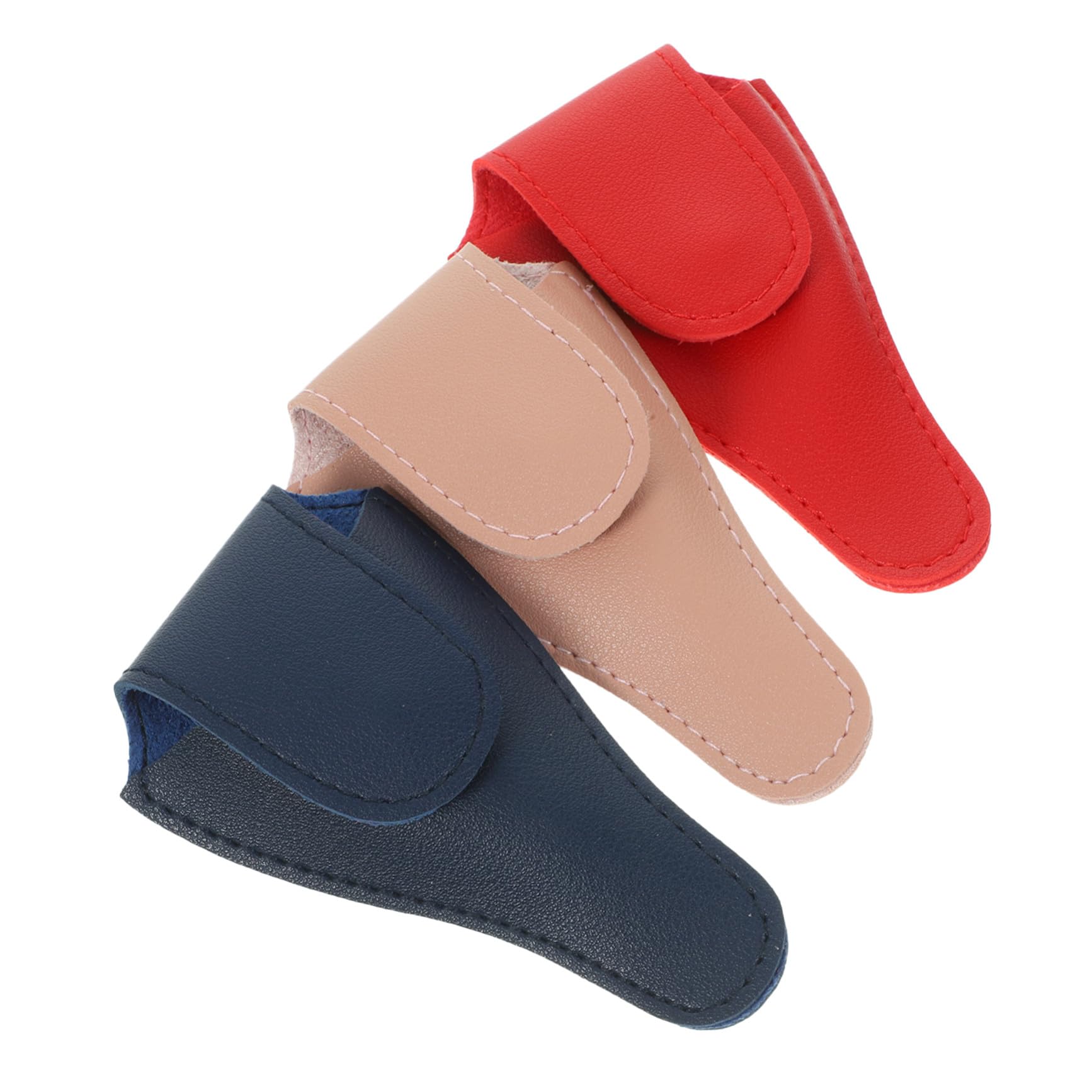 Custodia in Pu per Forbicine Cuticole 3 Pezzi Pratica e Funzionale per Attrezzi Manicure Design Unico per Forniture per Pedicure e Accessori Unghie Colore Casuale