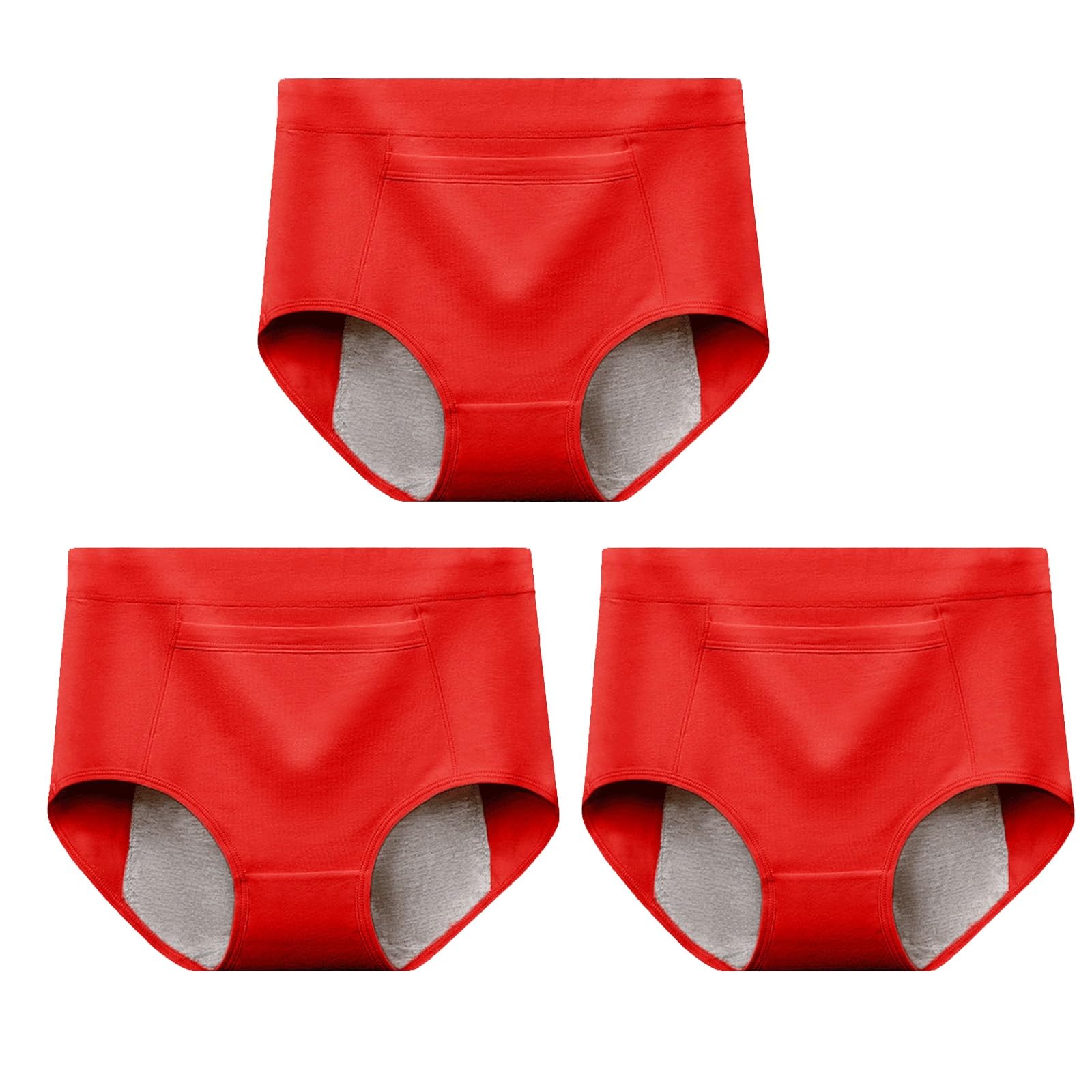 Solido Multipack Intimo per Le Donne Vita Alta Confortevole Mutandine In Cotone Traspirante Mutande Taglia Plus Slip