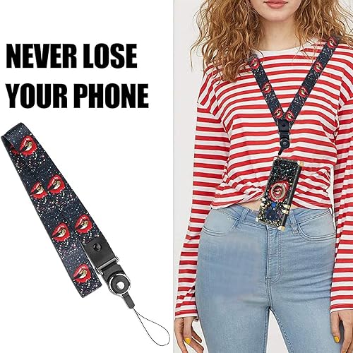 Miniatura 5 de Funda para Moto g Play 2021 para mujeres y niñas con soporte para anillo con cordón, diseño cuadrado de beso de lujo, lindo y elegante, femenino, a