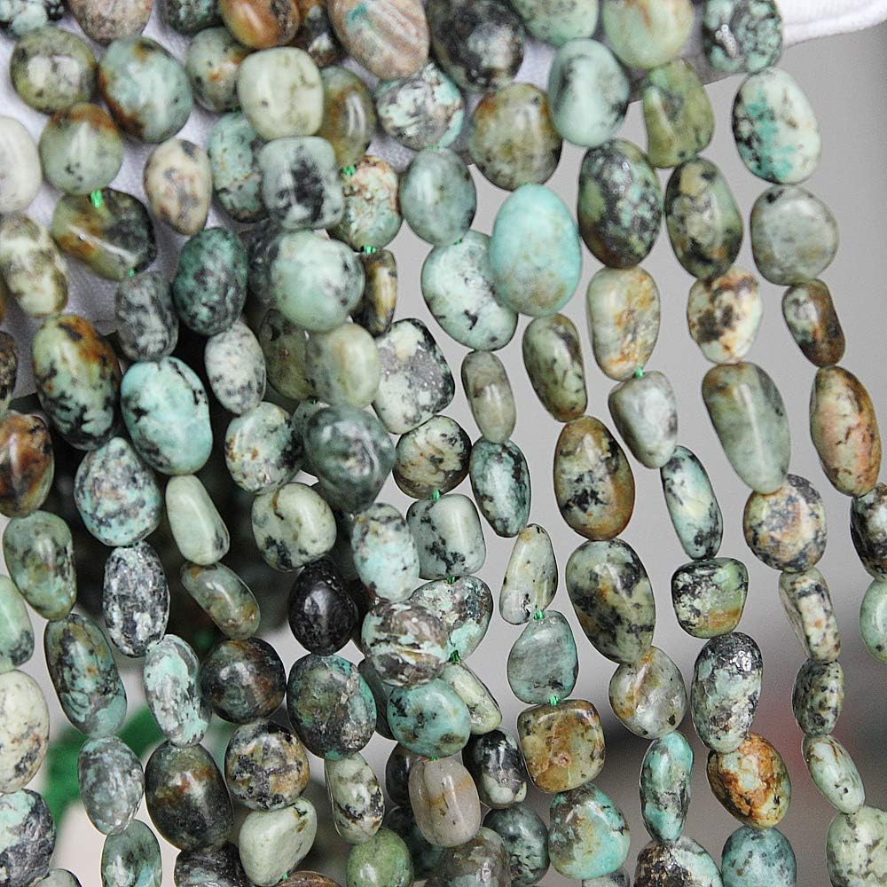 MJDCB Natural Irregular Shape Stone Beads 8-10mm Africa Turquoise Gemstone Energy Cured for Jewelry Making Bracelet Necklaces - Image 4