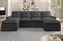U Shaped Sectional Couches for Living Room,110