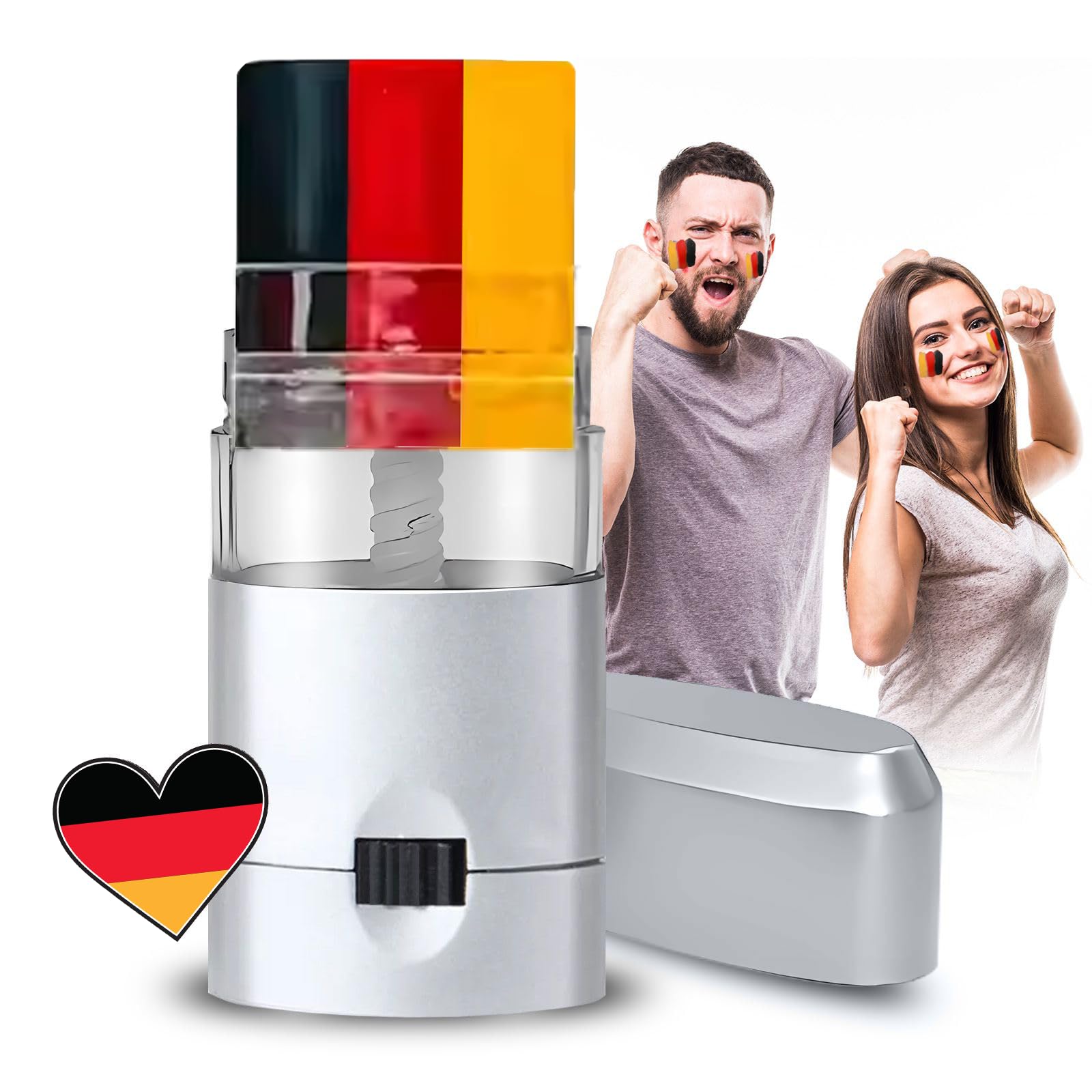 Deutschland Fanartikel - Em Fanartikel - 1 Stück Make-up Schwarz/Rot/Gelb - Deutschland Schminkstift - Sportwettbewerb, Verkleidung, Fans (Schwarz/Rot/Gelb)