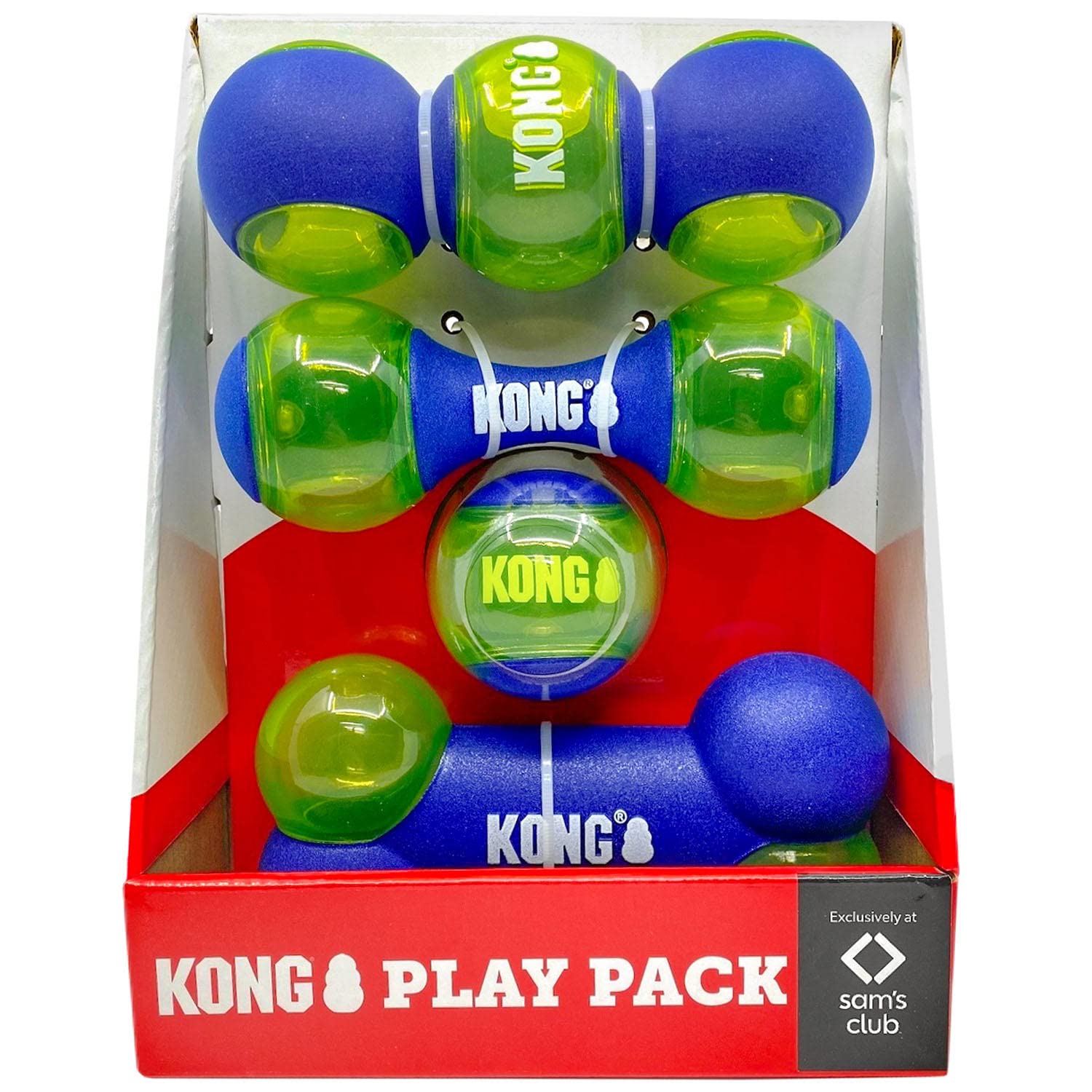 KongSqueezz Action Play Pack Dog Toys, Variety Pack (4 pk)