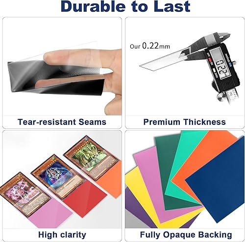 Miniatura 3 de Paquete de 200 fundas para tarjetas pequeñas japonesas Yu-gi-oh, fundas para tarjetas pequeñas japonesas para tarjetas fotográficas, textura