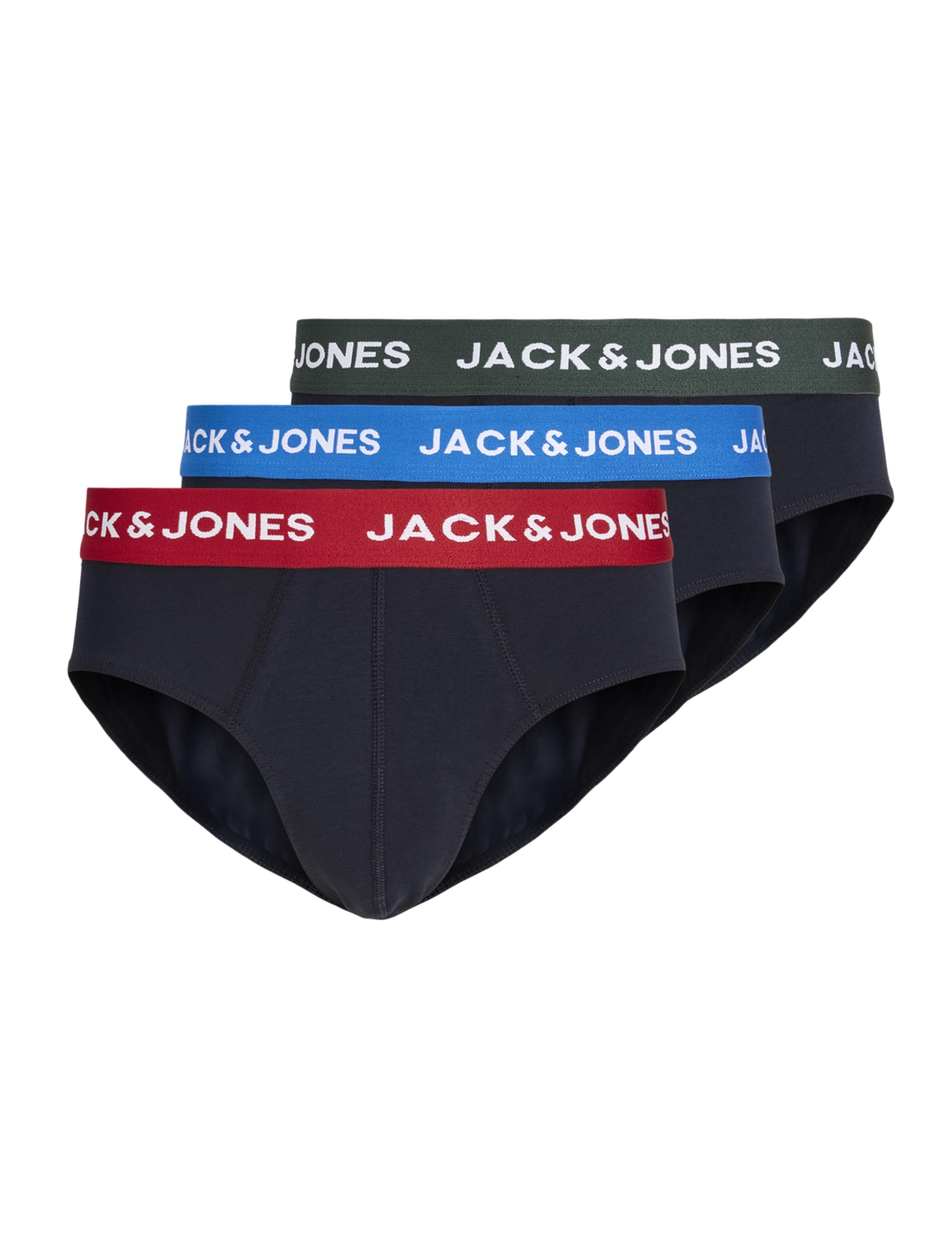 Jack & Jones Herren Jacglobe Solid Briefs 3-Pack Jacglobe Solid Briefs 3-Pack (3er Pack)