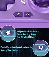 Vista 9 de MOBAPAD Elite Wireless Switch Controller for Nintendo Switch ProLiteOLED, HD Rumble Controller for PC Android iOS MacOS Steam Emulator, Local Macro