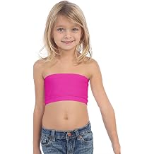 Kurve Girls Bandeau Tube Bra Strapless Cropped Sports Bralette Seamless Crop Top UV Protective Fabric UPF50+ Made in USA