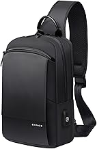 Men's Shoulder Bag Body Bag Waterproof Crossbody Bag One Shoulder Bag Large Capacity Crossbody iPad Compatible Popular Commuting Travel Lightweight Theft Protection Black