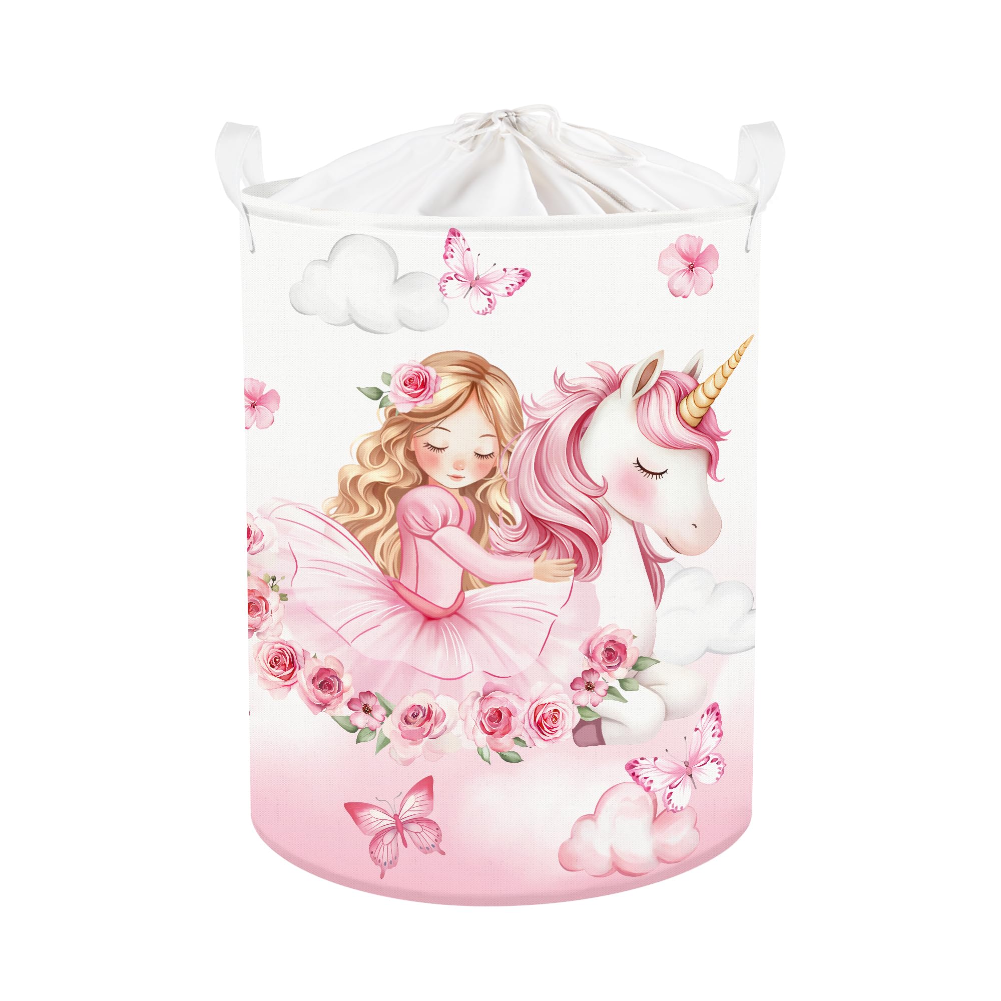 Panier rangement bébé rose boite de rangement jouets corbeille linge