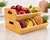 Stackable Vegetable Storage Containers Kitchen and Pantry Organizers and Storage Baskets for Fruit Vegetables Products Bread Potatoes Onions and Snacks