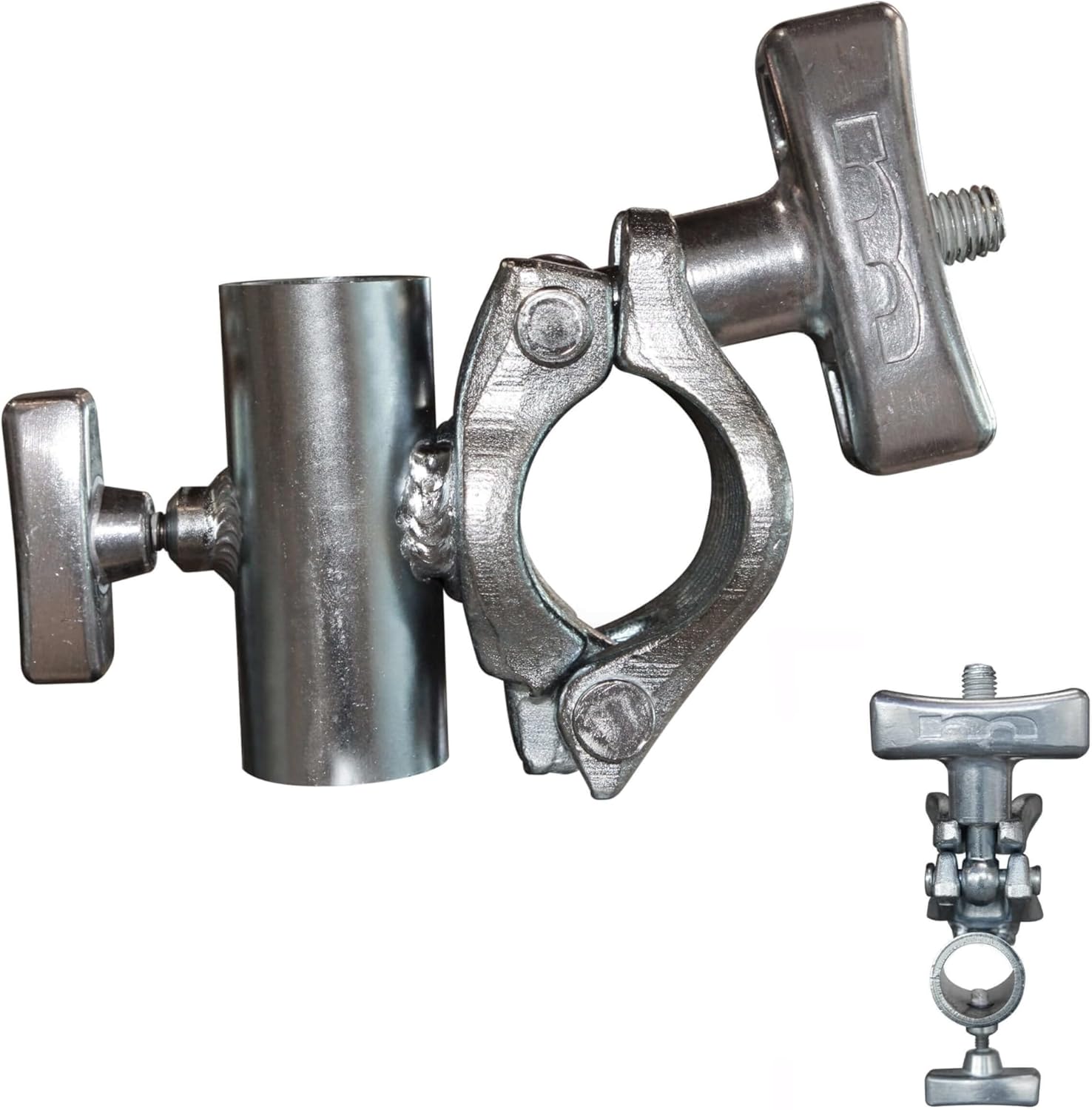 Matthews Junior Grid Clamp – Steel Clamp with 1-1/8" Junior Receiver for Mounting Large Fixtures to Lighting Grids or Pipe – Open-End Receiver for Film & Studio Rigging