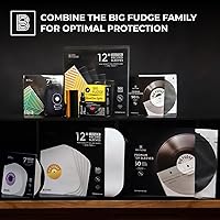 Vista 6 de Big Fudge Fundas para disco de vinilo de 12 pulgadas - Fundas interiores, paquete de 50 - Fundas de vinilo de papel pesado, libres de ácidos