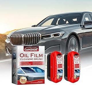 自動車用オイルフィルムクリーニングブラシ、車の窓用、ガラスクリーニングボード、車のフロントガラスクリーナー、フロントガラスガラスオイルフィルムリムーバーに適しています(1、レッドブラック)(1、レッドホワイト)。