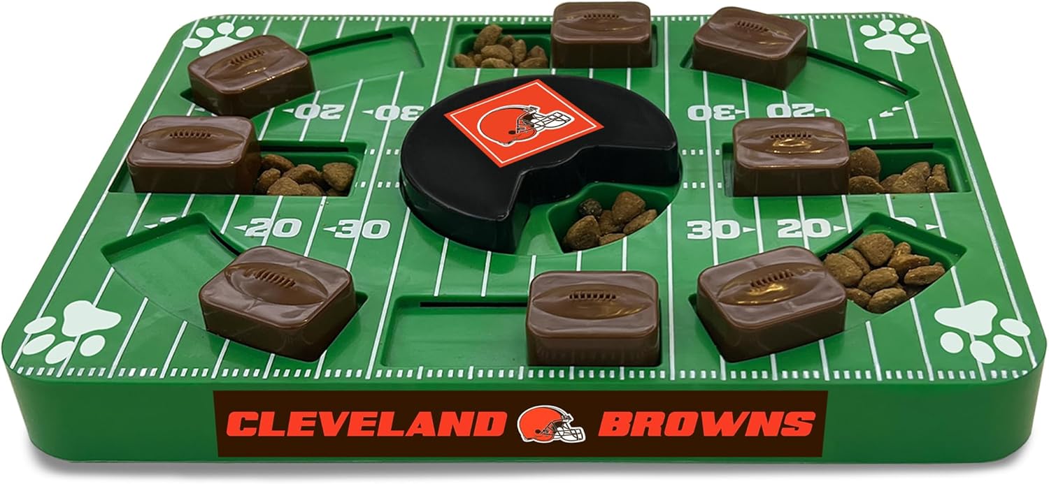 Pets First NFL Cleveland Browns Puzzle Toy, Puzzle Treat