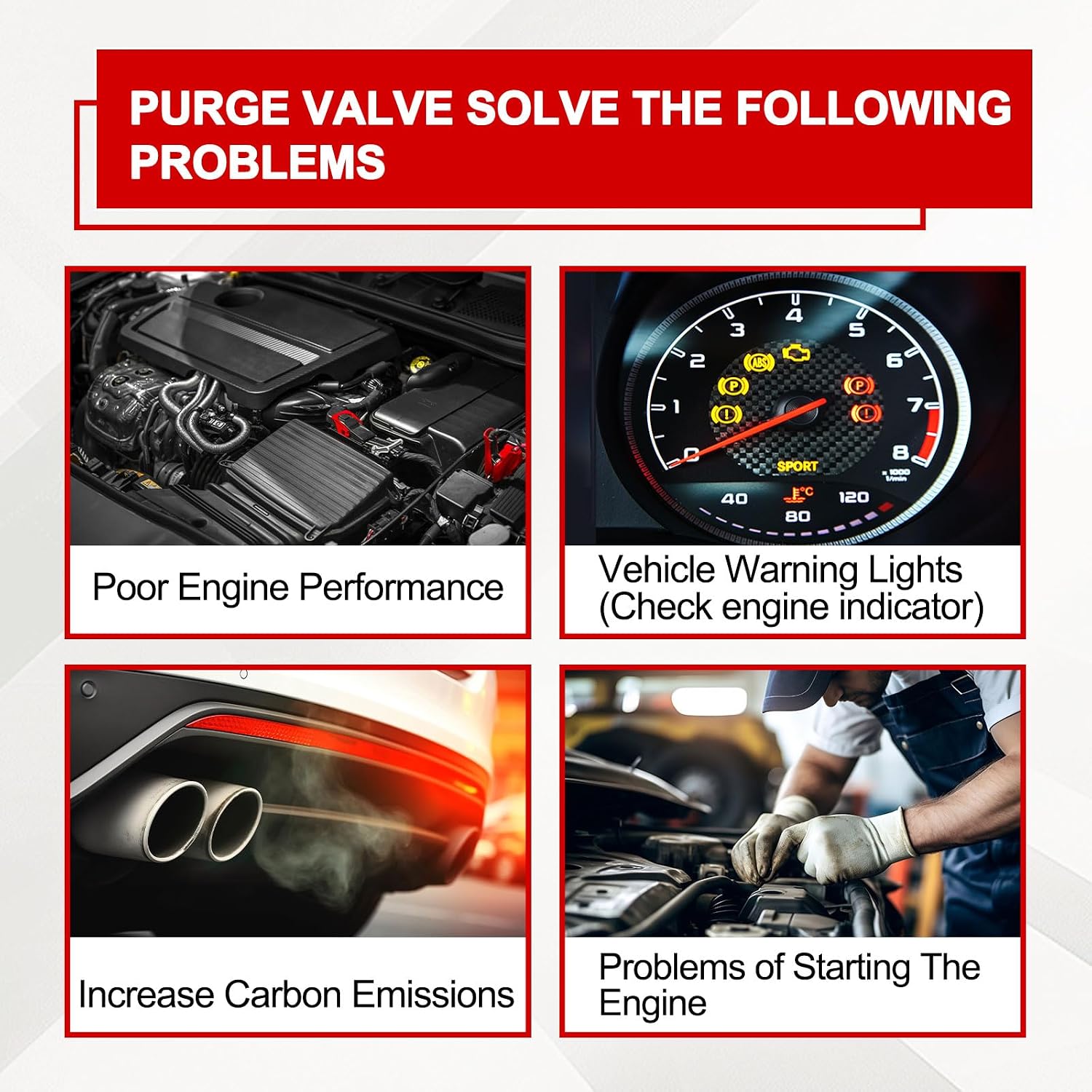 Vapor Canister Purge Valve 911-410 CP796 4627694AA Evap Purge Valve Compatible with Jeep for Wrangler 2014 2015 2016 2017 2018 for RAM 1500 2500 3500 4500 5500