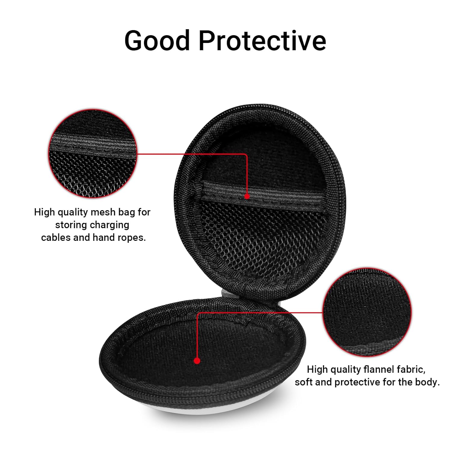 CAIOVSE Hard Carrying Case Comaptible with Pokémon GO Plus+ 2023, Portable EVA Storage Case, Protective Nintendo Pokemon GO Plus + Case with Hand Strap