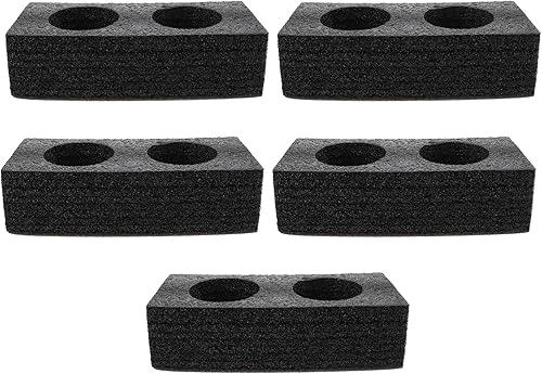 GANAZONO 5 portabebidas de espuma para llevar, 2 portavasos para entrega, soporte para bebidas para entrega, color negro