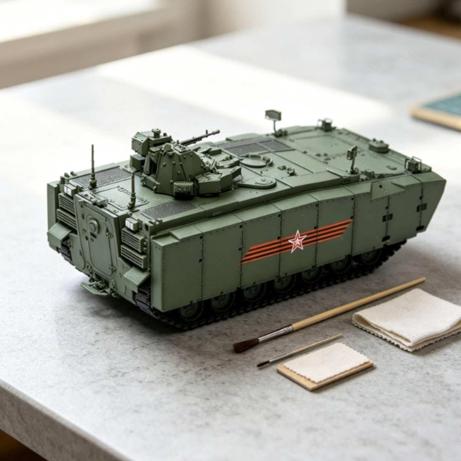 Gralara Veicolo Corazzato da Trasporto Truppe Die-Cast Armato Modello Militare Resistente agli Urti Armato Giocattolo per Collezionisti
