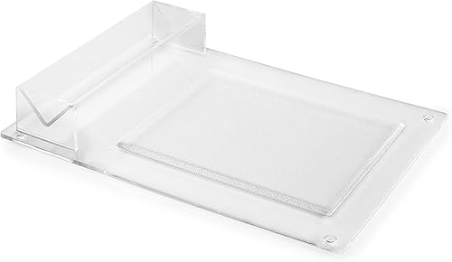 Miniatura 8 de Huang Acrylic Juego de bandejas transparentes para queso y galletas (juego de soporte para galletas)