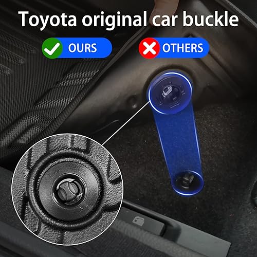 Miniatura 4 de AOMSAZTO Alfombrillas de piso compatibles con Toyota Corolla Sedan 2014-2019, Alfombrillas de piso automotrices de TPE resistente para todo clima,