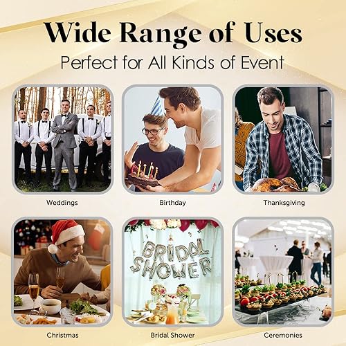 Miniatura 9 de Juego de cubiertos de plástico cubiertos de plástico 100 unidades cuchillos elegantes cucharaditas tenedores y cucharas cubiertos desechables