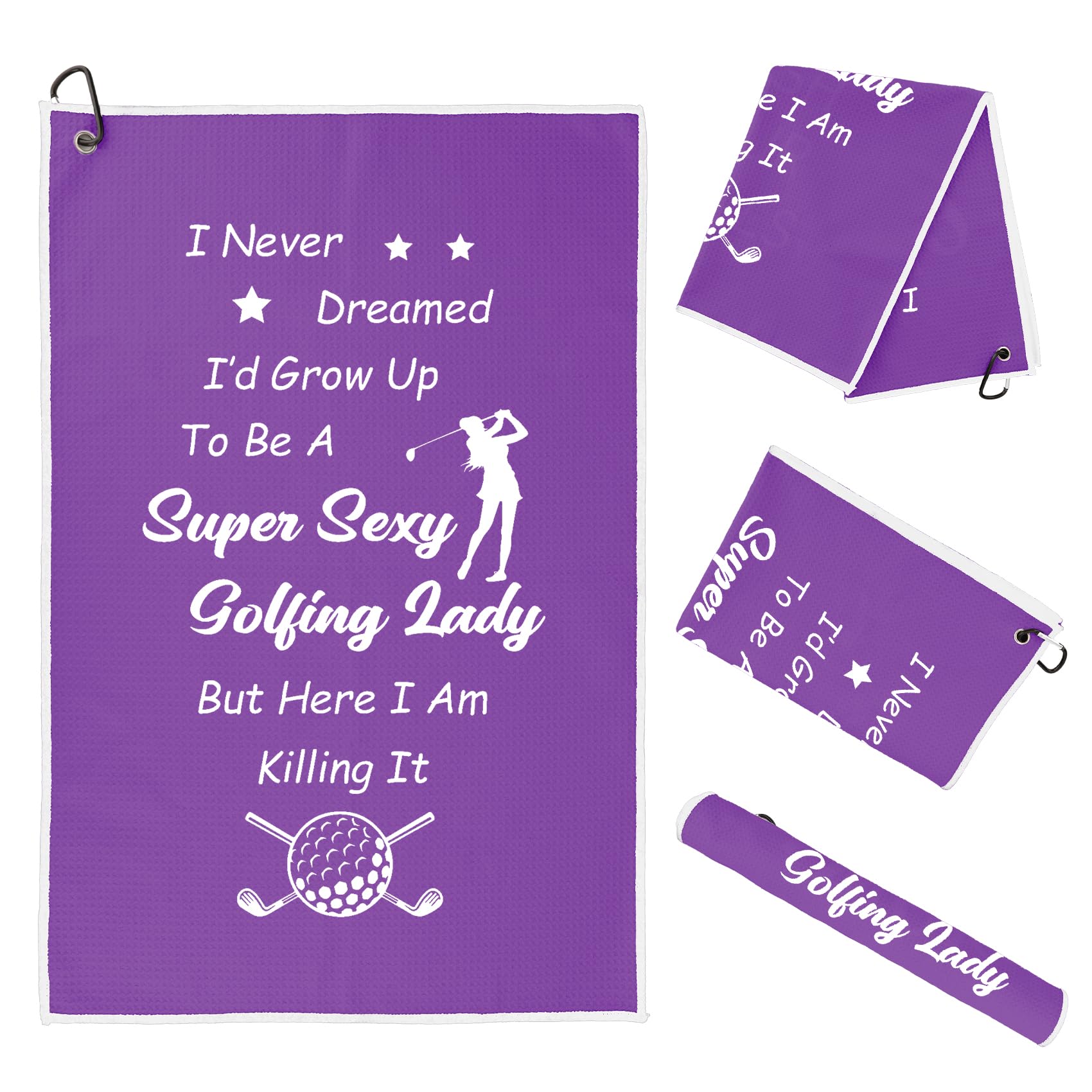 Yeeaulpa for Women Golfing Accessories,Golf Towels Absorbent,Golf Lovers Presents for Men,Fathers Day Golfs Gifts,Secret Santa Gift for Men Golfs