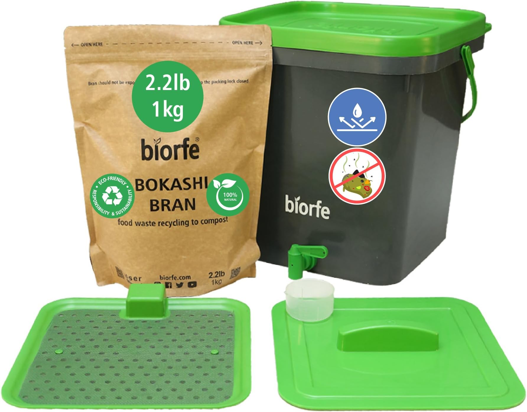 Amazon.com : Bokashi Compost Kit-Base Model : Indoor Compost Bins ...