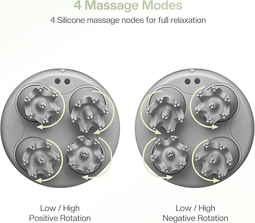 Miniatura 7 de COMFIER Masajeador de cuero cabelludo, rascador eléctrico de cabeza, masajeador de cabeza portátil para el crecimiento del cabello con 84 nodos de