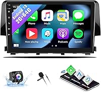 Vista 1 de Radio estéreo para coche Android 13 para Honda Civic 2016 2017 2018 2019 2020 con CarPlay inalámbrico Android Auto Mirror Link 2G+64G con Bluetooth
