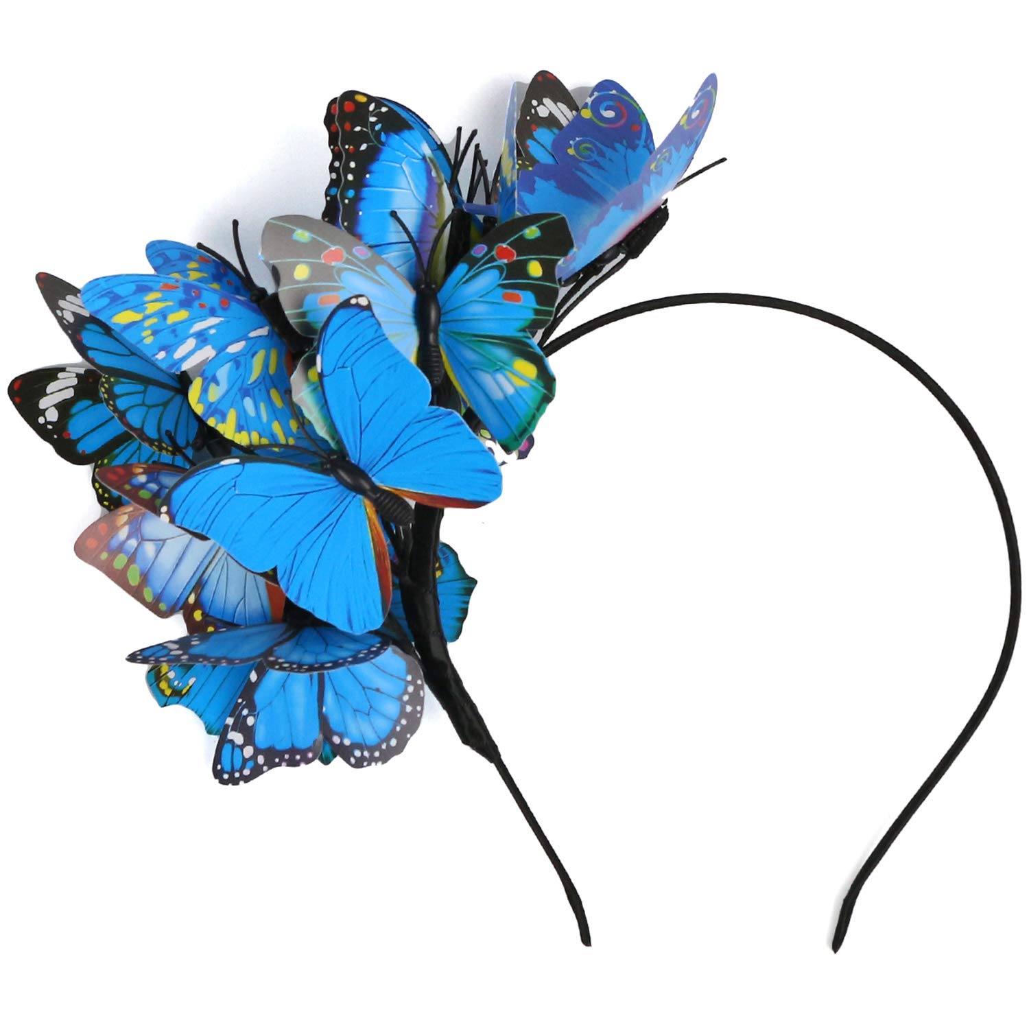 Butterfly Fascinator Hat Monarch Butterfly Headband Crown Tea Party Halloween Costume Headpiece