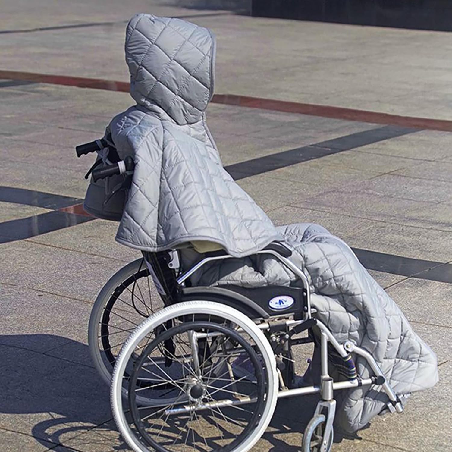 Manta Térmica para Silla De Ruedas, Saco para Silla De Ruedas, Manta Gruesa con Forro Polar, Impermeable, Funda para Piernas para Silla De Ruedas, Accesorio para Silla De Ruedas A
