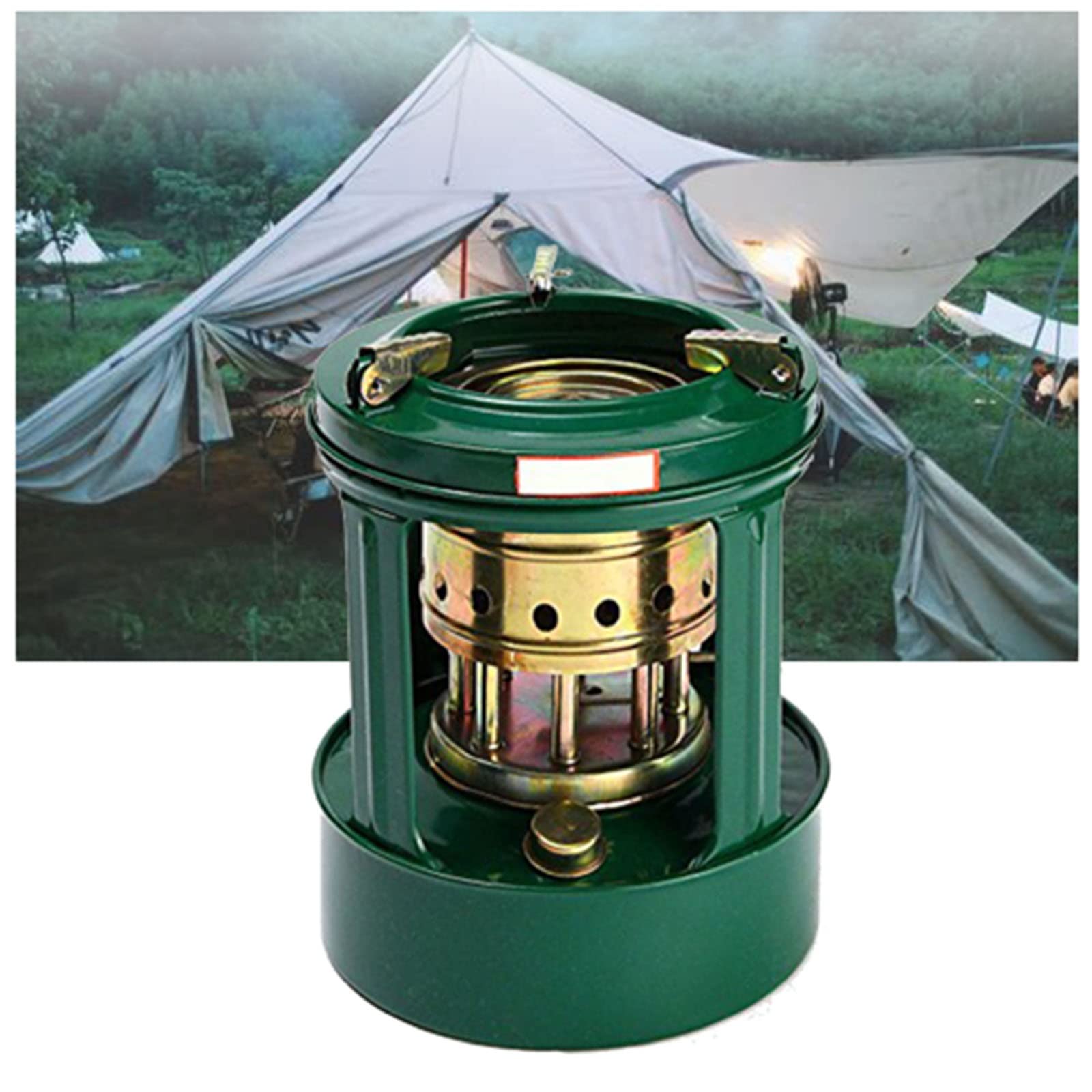Mini Petroleum Heizung Campingkocher, Mit 8 Docht Zum Heizen, Tragbarer Petroleumheizer Für Drinnen, Draußen, Camping, Picknick, Kochen (Size : A) :