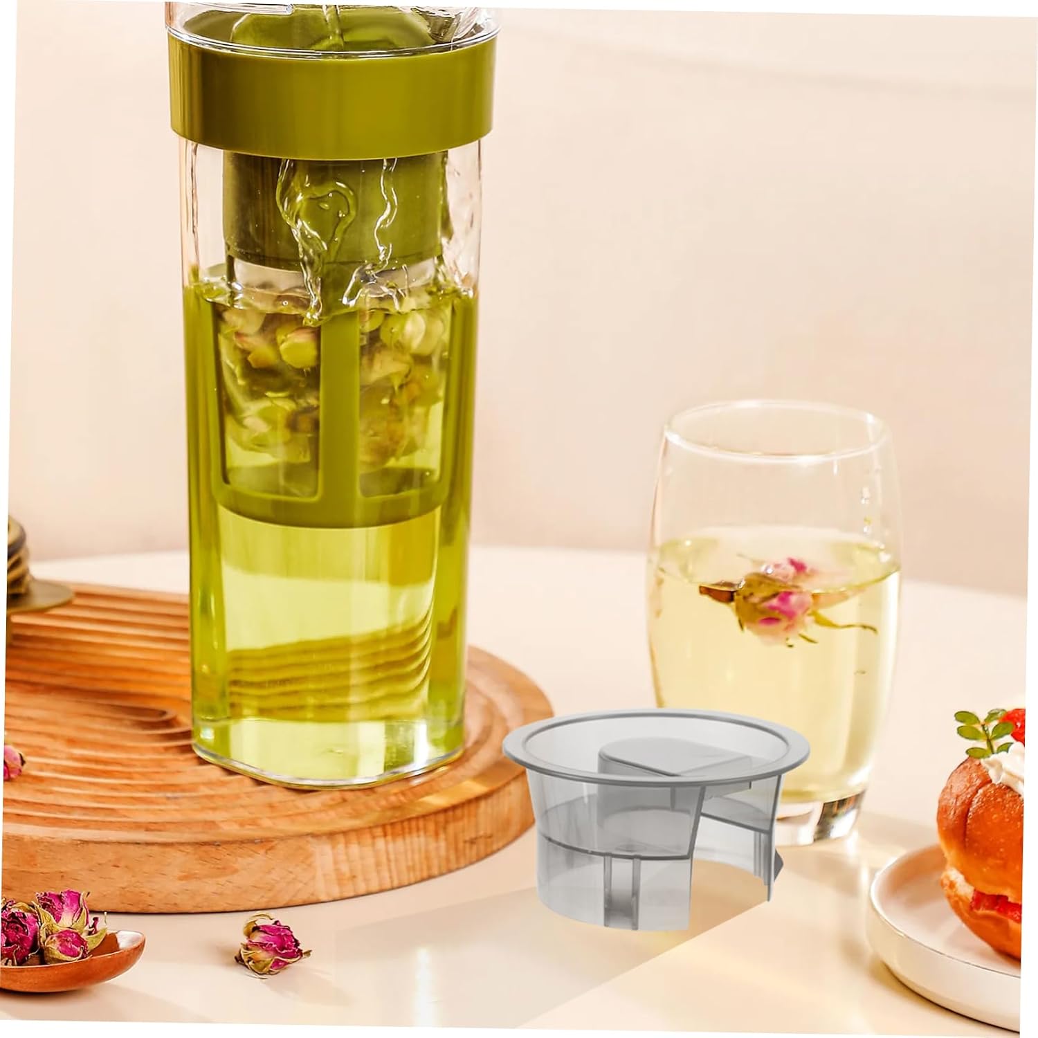 2pcs Glass Pitcher Covers for Cold Water Juice and Tea Construction Easy Detach Design for Versatile Use