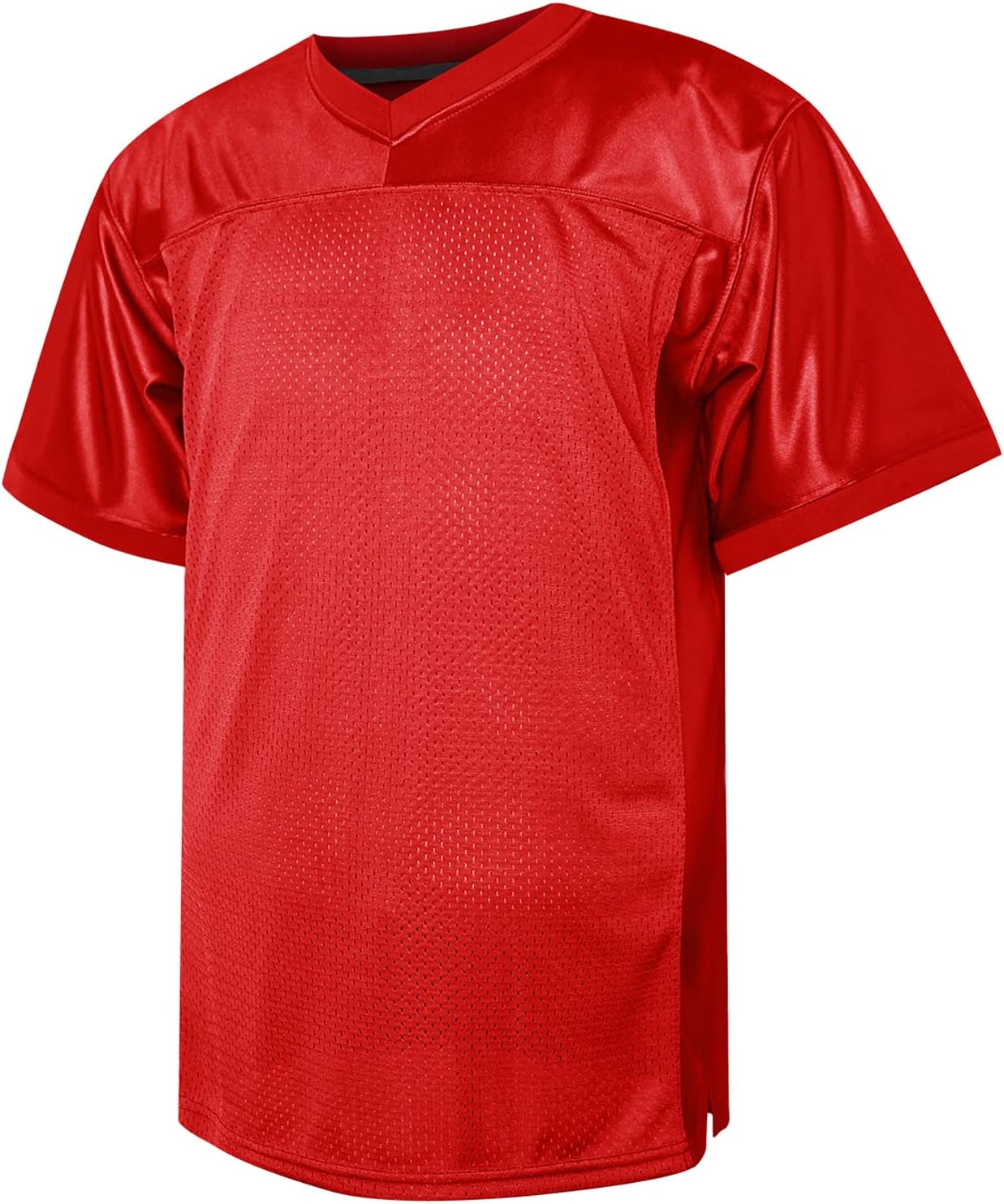 Blank Football Jersey,90s Hip Hop Sports Mesh Practice Plain Football Shirt - Image 2