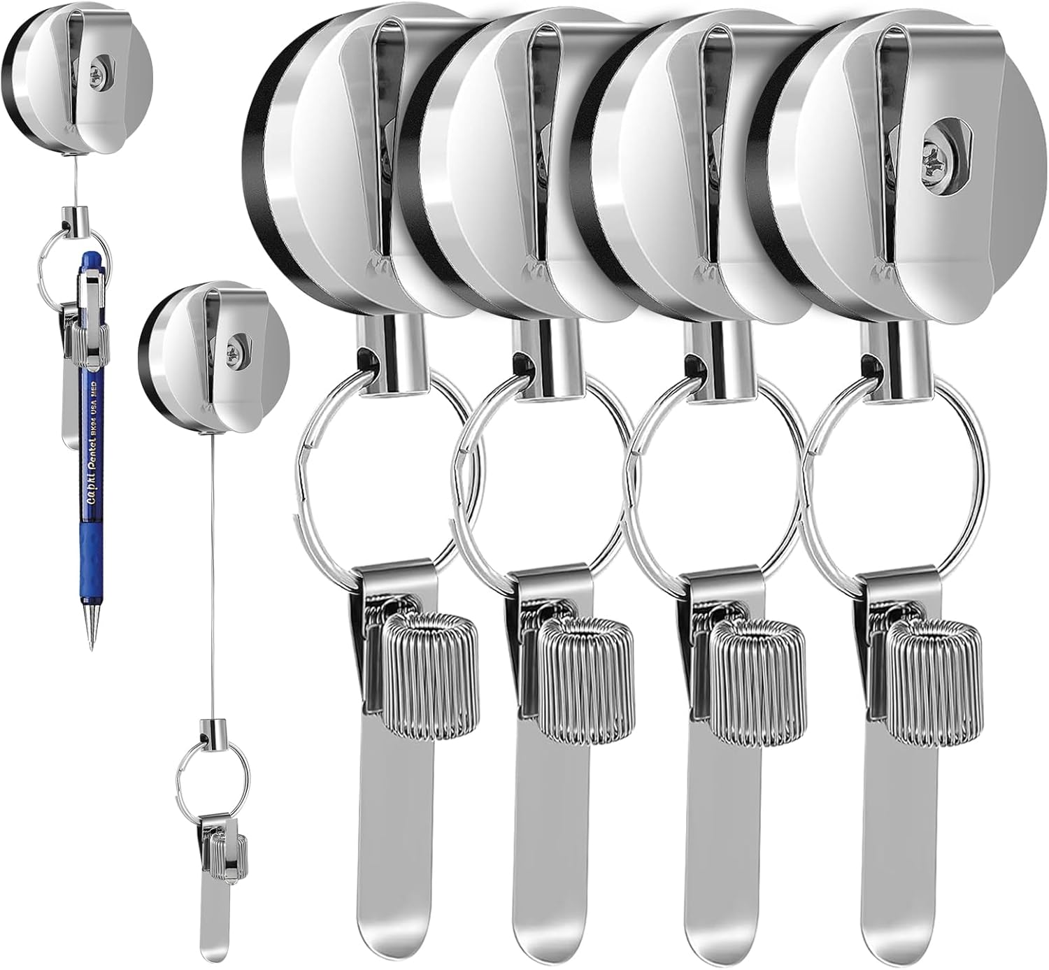 clothmile 4 Pcs Retractable Pull Pen Pencil Holder