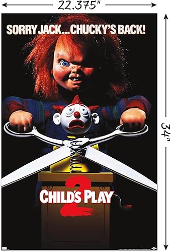 Miniatura 3 de Trends International Child'S Play 2 - Póster de pared de una hoja, 22.375 x 34 pulgadas, versión sin marco