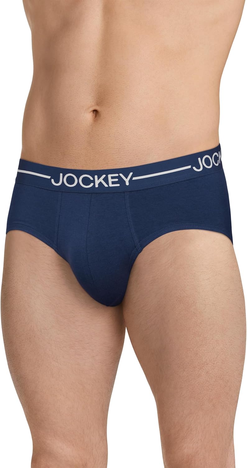 Jockey Men's Underwear Organic Cotton Stretch Brief - 3 Pack - Image 2
