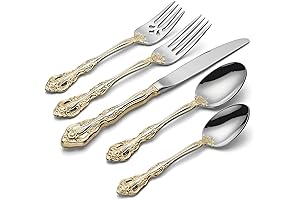 Oneida Michelangelo Golden Flatware Set