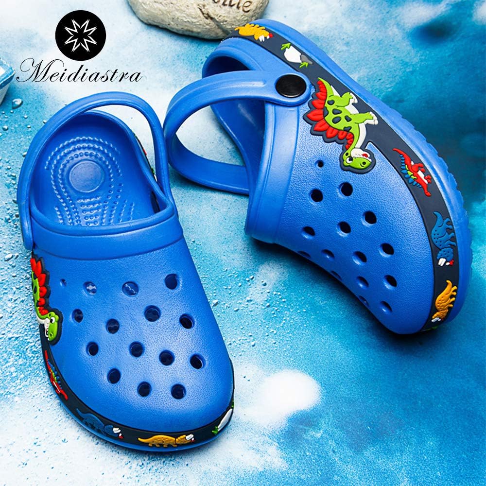  | Meidiastra Kids Boys Girls Cartoon Clogs Slippers Toddler Slip On Lightweight Beach Pool Sandals | Clogs & Mules