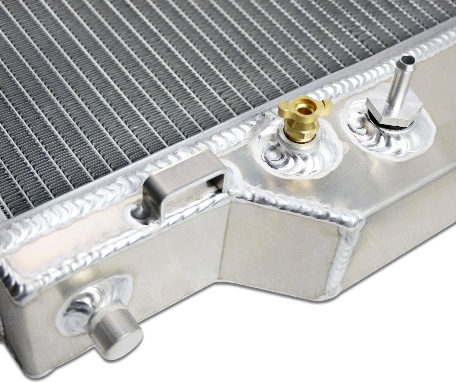 ALLOYWORKS 3 Row All Aluminum Radiator For 2003-2007 Ford F250 F350 Super Duty / 2003-2005 Ford Excursion 6.0L Turbo Diesel Powerstroke Engine