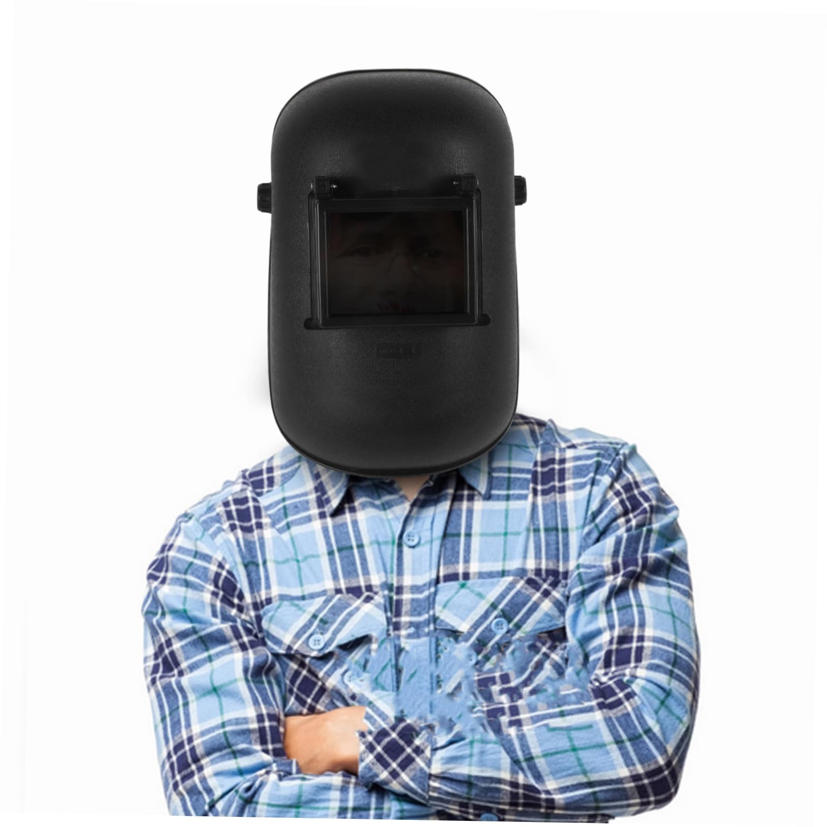 Maschera per Saldatura Riutilizzabile in Pp Ampio Visore, Casco da Saldatore Confortevole e Leggero per Protezione Durante la Saldatura