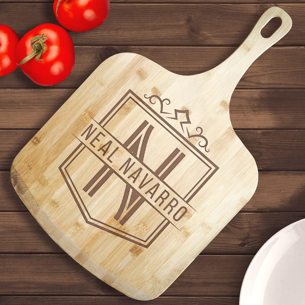 Personalized Bamboo Pizza Board with Name